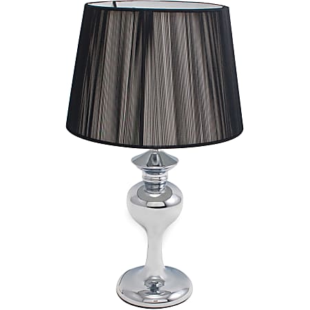 Ledu String Shade Classic Chalice Table Lamp, Black/Sivler