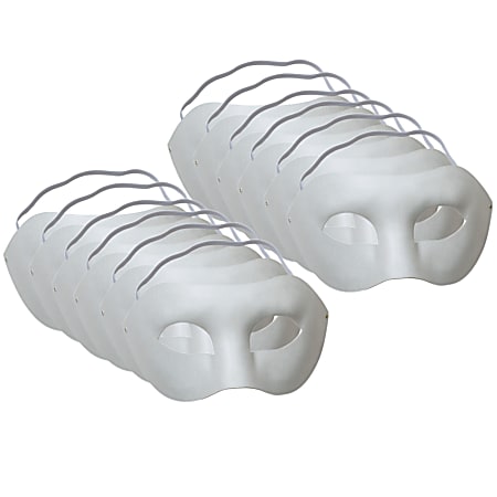 Creativity Street Paperboard Masks, 4" x 7", Marauder, Bundle Of 12 Masks