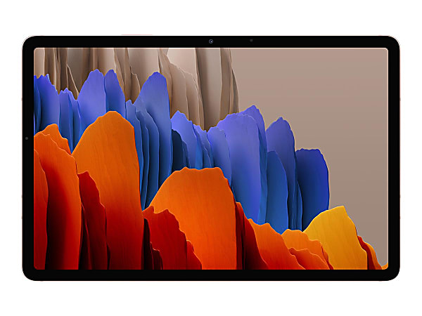 Samsung Galaxy Tab S7 SM-T870 Tablet - 11" WQXGA - 3.09 GHz 2.40 GHz 1.80 GHz - 6 GB RAM - 128 GB Storage - Android 10 - Mystic Bronze - Qualcomm Snapdragon 865+ SoC - Upto 1 TB microSD Supported - 2560 x 1600