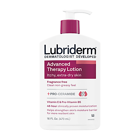 Lubriderm Advanced Therapy Lotion + Pro-Ceramide, Fragrance Free,