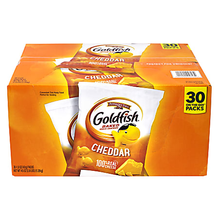 Pepperidge Farms Goldfish Baked Snack Cracker Packs, 1.5