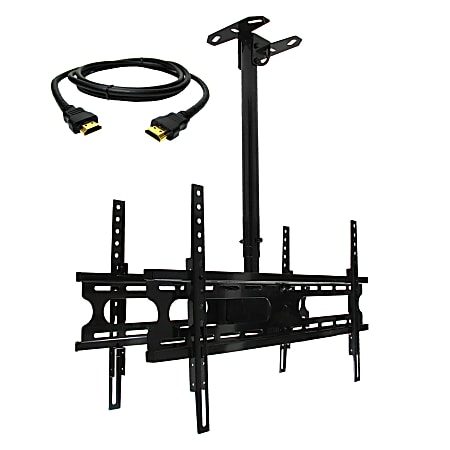 MegaMounts Tilt And Swivel Ceiling Mount, Black