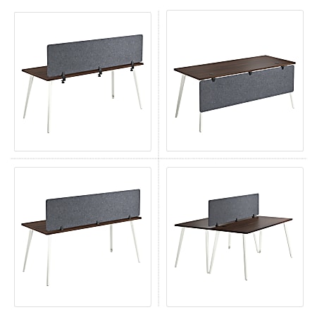 Bush Business Furniture Desktop Privacy Screen Polyester 58 W Cool ...