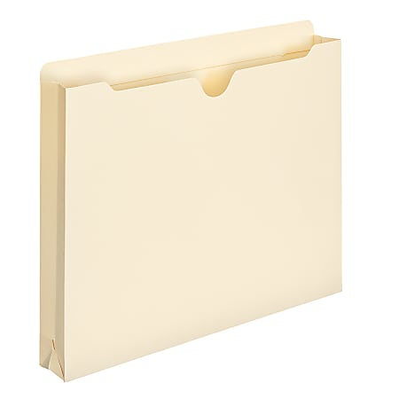 Smead® Manila File Jackets, Reinforced Tab, 1 1/2” Expansion, Letter Size, Box Of 50