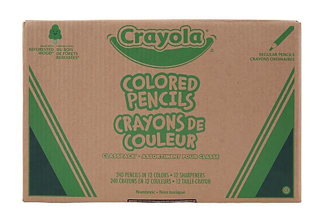 Crayola Colored Pencils - 50 per pack -- 12 packs per case.