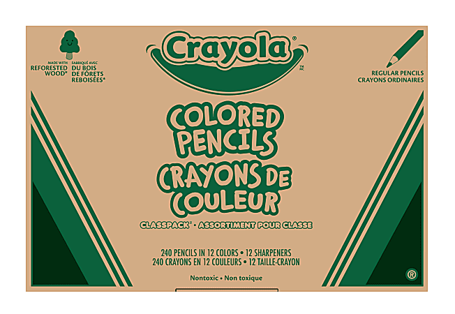 Prang Colored Pencils Classpack, 288 Per Box at