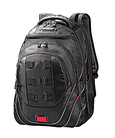 Samsonite® Tectonic PerfectFit Laptop Backpack, Black/Red