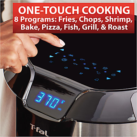 T Fal Easy Fry XXL Air Fryer Grill Combo 5.9 Quart Black ODP Business Solutions