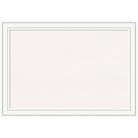 Amanti Art Cork Bulletin Board, 41" x 29", White, Craftsman White Wood Frame