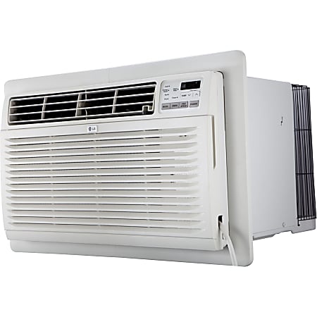 LG 11,800 BTU 115-Volt Through-the-Wall Air Conditioner with Energy Star and Remote - Cooler - 3458.24 W Cooling Capacity - 530 Sq. ft. Coverage - Dehumidifier - Washable - Remote Control - Energy Star - White