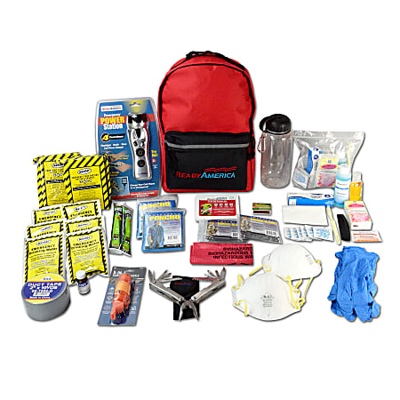 Ready America 70280 72 Hour Emergency Kit 2-Person 3-Day Backpack