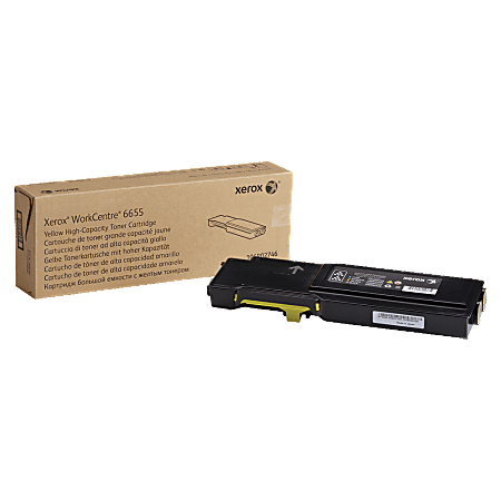 Xerox® 6655 High-Yield Yellow Toner Cartridge, 106R02746