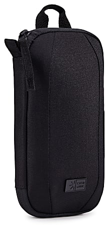 Case Logic Polyester Invigo Small Electronic Case, 9-1/8"H x 4-1/2"W x 2-1/4"D, 66% Recycled, Black