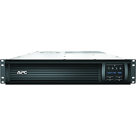 APC by Schneider Electric Smart-UPS SMT3000RM2U 3000VA Rack-mountable UPS - 2U Rack-mountable - 3 Hour Recharge - 3 Minute Stand-by - 120 V AC Input - 120 V AC Output - 6 x NEMA 5-15R, 2 x NEMA 5-20R