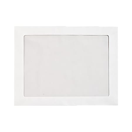 LUX #9 Full-Face Window Envelopes, Middle Window, Self-Adhesive, Bright White, Pack Of 250