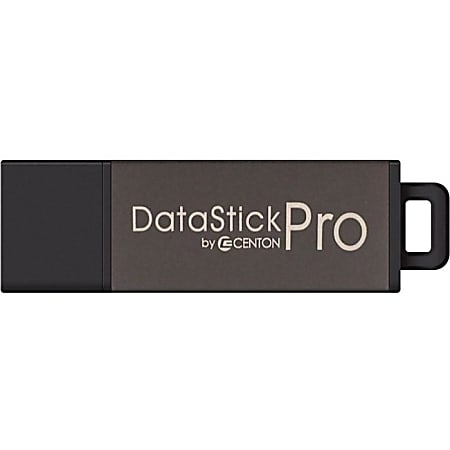 Centon DataStick Pro USB 2.0 Flash Drive, 32GB, Gray