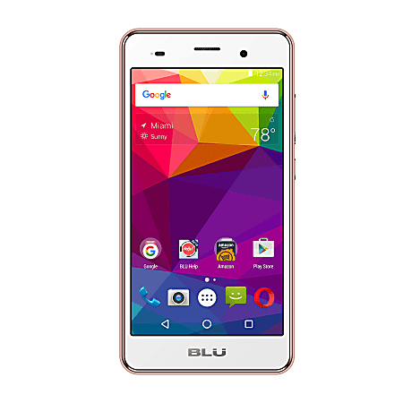 BLU Dash X2 Cell Phone, Rose Gold, PBN201004