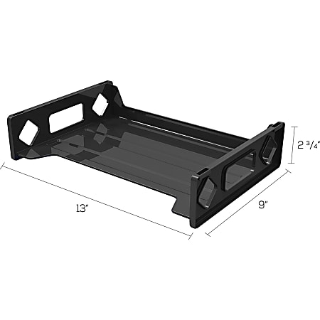 Deflecto Sustainable Office Stackable Desk Tray - 2.8 Deflecto Sustainable Office Stackable Desk Tray - 2.8