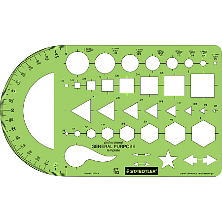 Staedtler Technical Drawing Teplate (977 115 02) – Bigaart