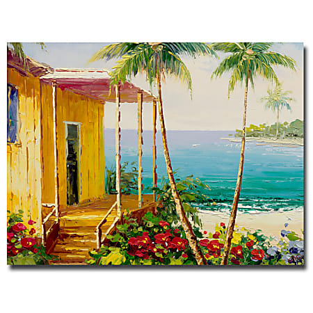 Trademark Global Key West Villa Gallery-Wrapped Canvas Print By Masters Fine Art, 26"H x 32"W