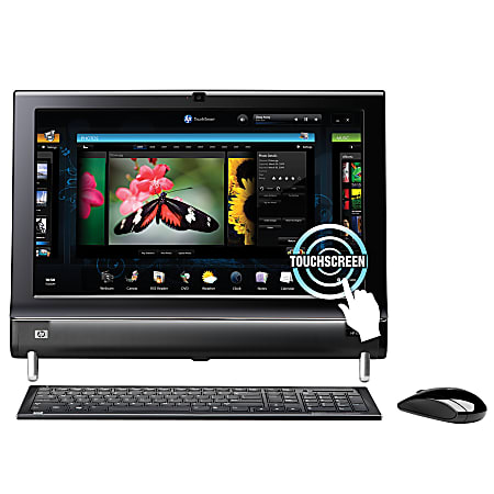 HP TouchSmart 300-1340 All-In-One Desktop Computer With AMD Athlon™ II 245e Dual-Core Processor, 20" LCD Screen