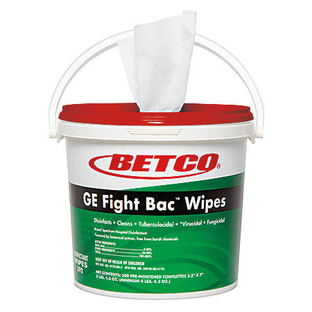 Betco® GE Fight Bac Disinfectant Wipes, Fresh Scent,