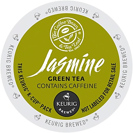 The Coffee Bean & Tea Leaf Jasmine Green - Green Tea - Jasmine - K-Cup - 22 / Box