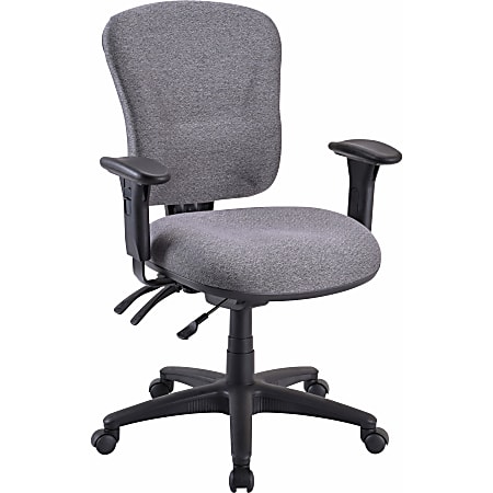 Lorell Accord Series Mid Back Fabric Task Chair Gray Office Depot