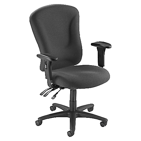 Lorell® Accord Series Managerial Fabric Chair, Gray