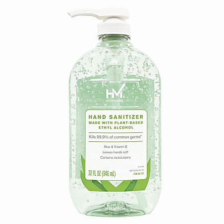 Highmark&reg; Advanced Hand Sanitizer, Aloe, 32-Oz Bottle