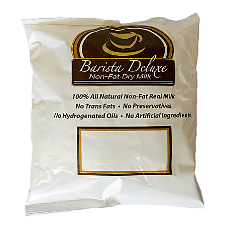 Barista Deluxe Nonfat Dry Milk Powder, 16 Oz Per Bag, Case Of 12 Bags