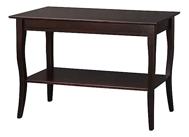 Linon Derora Console Table With Shelf, 29-1/2"H x 44"W x 16"D, Espresso