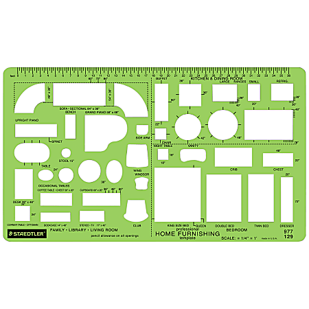 Staedtler® Mars® Template, House Furnishings