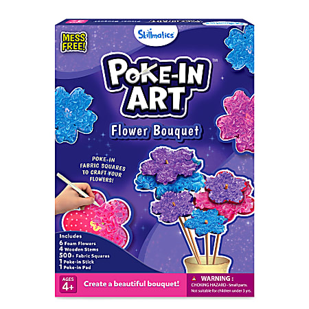 Skillmatics Poke in Art Flower Bouquet Craft Kit