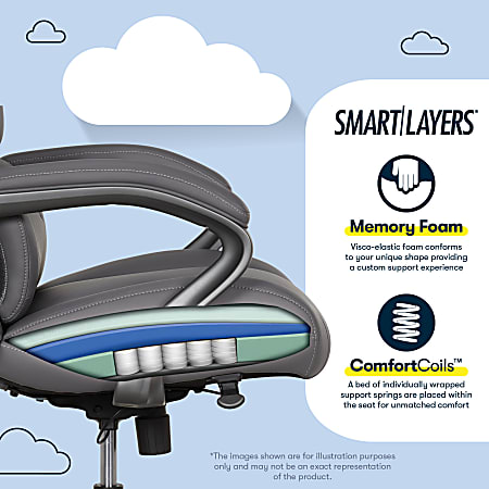 Serta SmartLayers Bellmore Big Tall Ergonomic Vegan Leather High