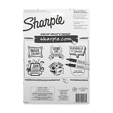 Sharpie Retractable Permanent Marker, Extra-Fine Needle Tip, Assorted Colors, 8/Set (SAN1742025)
