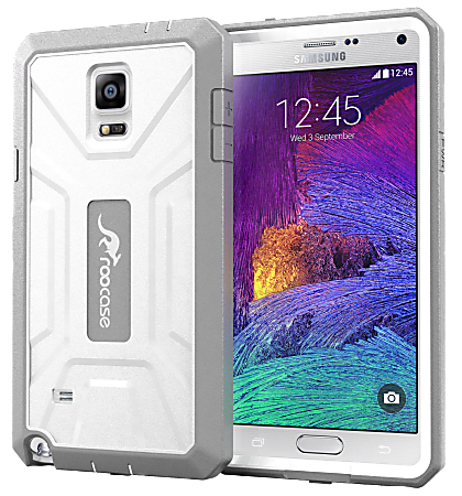 roocase Kapsul Full Body Cover For Samsung Galaxy Note 4, Gray/White