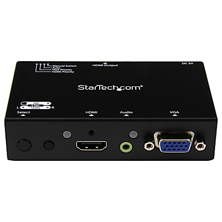 StarTech.com 2x1 HDMI VGA to HDMI Converter Switch w Automatic and ...