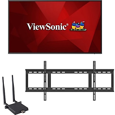 ViewSonic 75" Display, 3840 x 2160 Resolution, 450 cd/m2 Brightness, 24/7 - 75" LCD - ARM Cortex A73 1.40 GHz - 3 GB DDR4 SDRAM - 3840 x 2160 - Direct LED - 450 Nit - 2160p - HDMI - USB - DVI - SerialEthernet - Android 8.0 Oreo