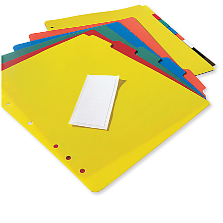 Viquel - Bristol Card Folder Divider 12.5 x 20 cm Plastic - Fluorescent  Color Divider : : Office Products