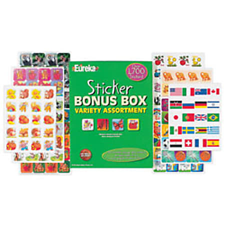 Eureka Variety Stickers Bonus Box, Box Of 1,700