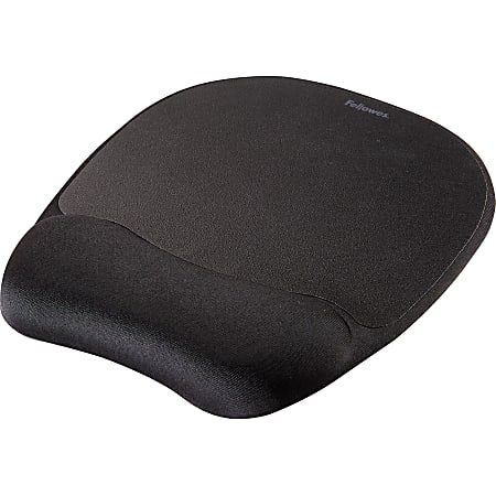 Fellowes Gel Wrist RestMouse Pad Fabric Black - Office Depot