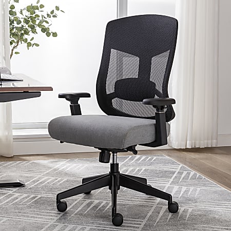 Serta Commercial Eco-2000 Big &amp; Tall Ergonomic Mesh High-Back Executive Office Chair, Gray