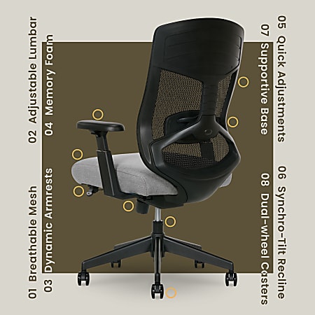 Serta big & tall commercial office chair with online memory foam
