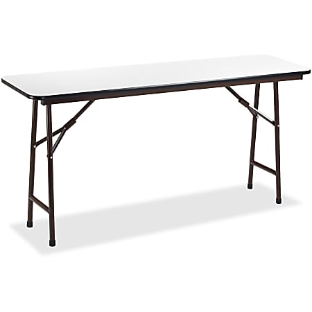 Lorell® Gray Folding Banquet Table, 6'W, Gray