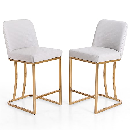White leather sale bar stools