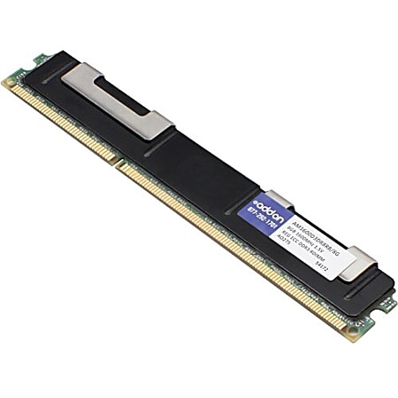 AddOn AM1600D3DR8RB/8G x1 JEDEC Standard Factory Original 8GB DDR3-1600MHz Registered ECC Dual Rank x8 1.5V 240-pin CL11 RDIMM - 100% compatible and guaranteed to work