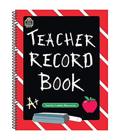 Teacher Created Resources Chalkboard Teacher Record Books, Pack Of 5