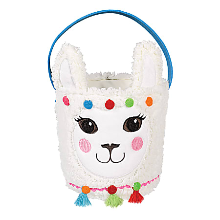 Amscan Plush Llama Easter Baskets, Medium Size, Set Of 2