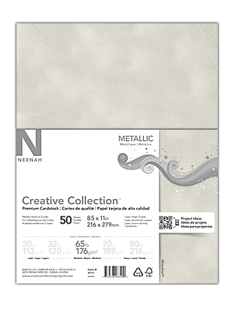 8 1/2 x 11 Paper - Silver Metallic (50 Qty.) 